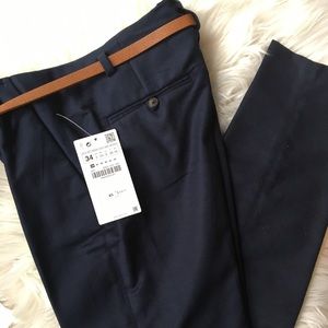 Zara blue dressy pants